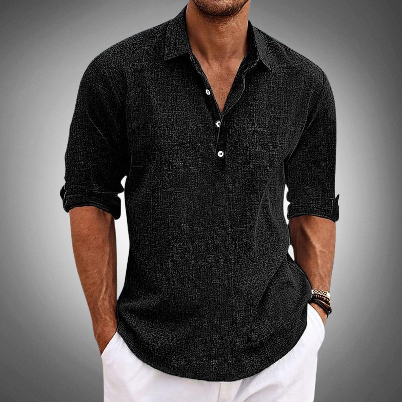 Casual airy polo shirt for men