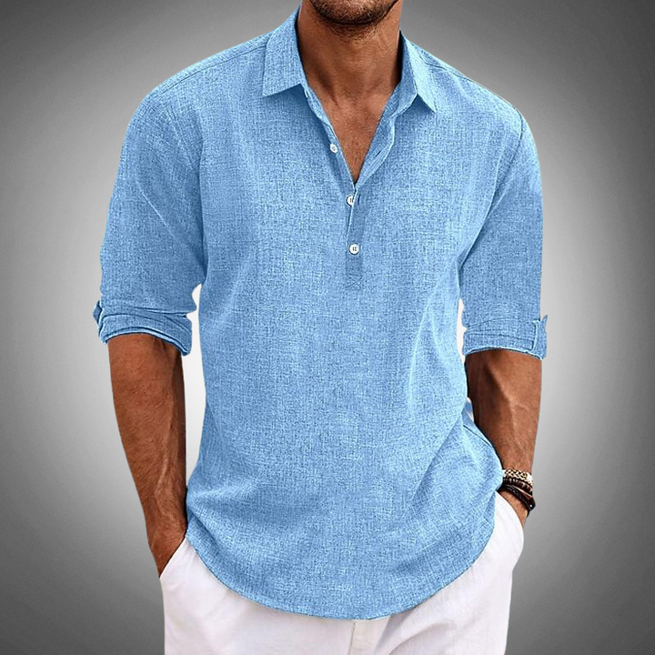 Casual airy polo shirt for men